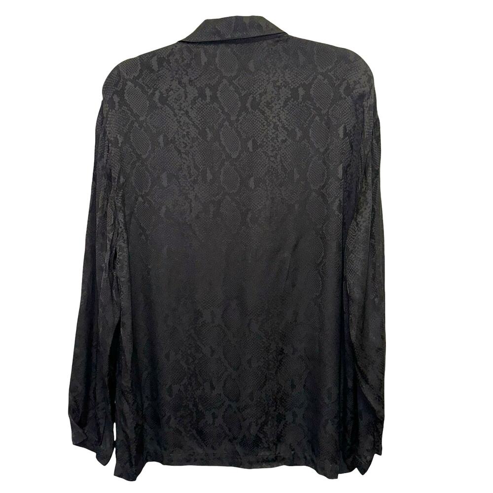 The Kooples Patch Pocket Snakeskin Button Down Bl… - image 3